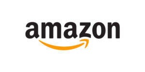 Amazon logo on white background